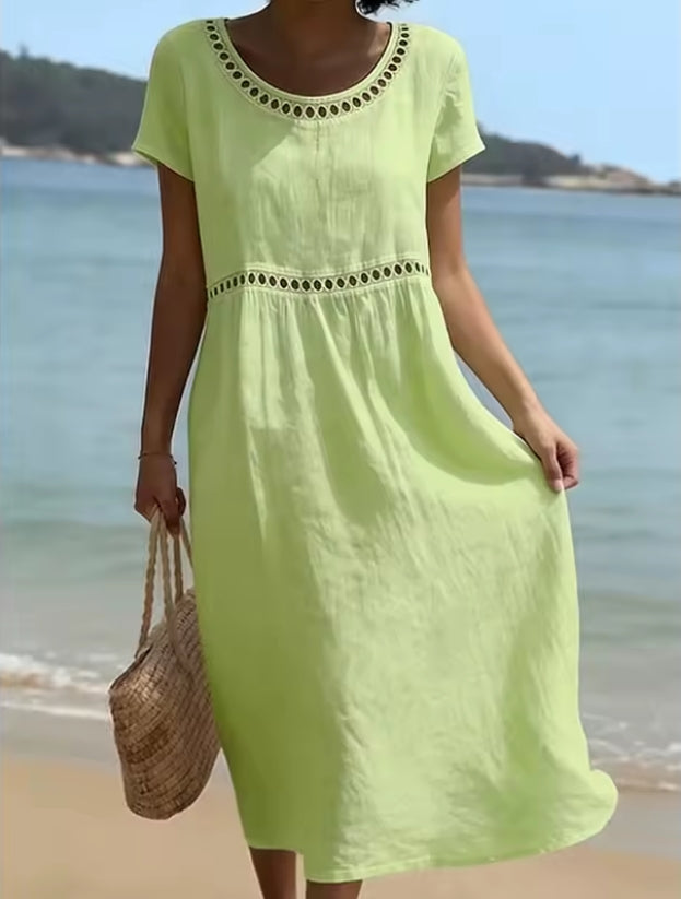 Karina I Vestido largo bordado