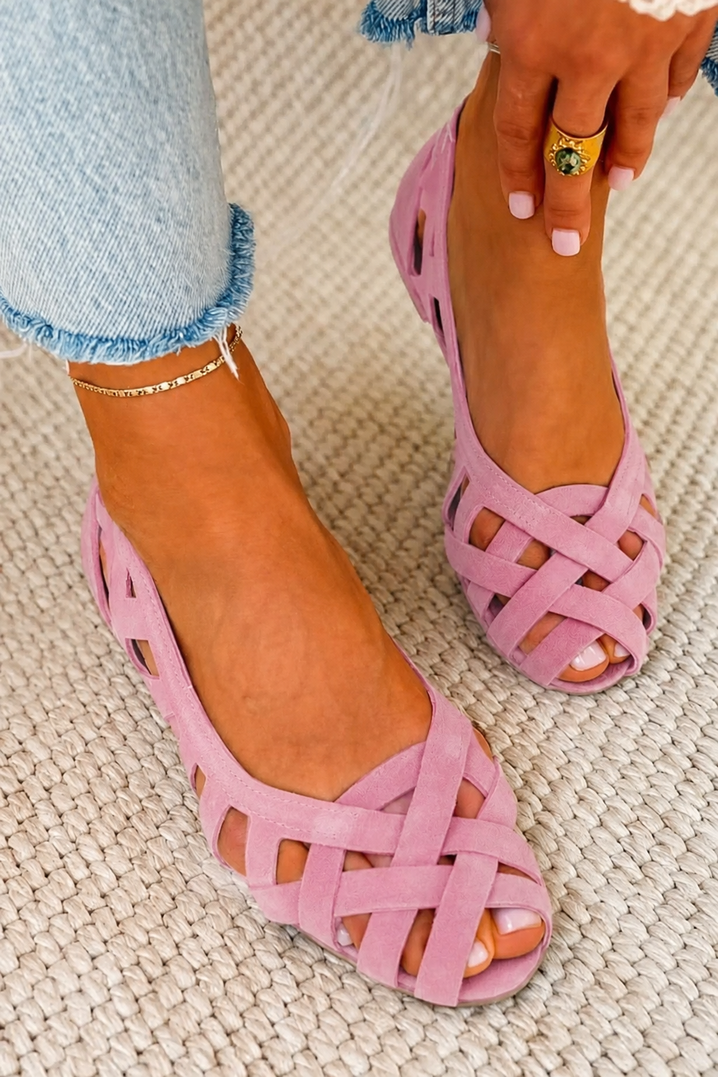 Venezia | Sandalias Planas Trenzadas de Colores