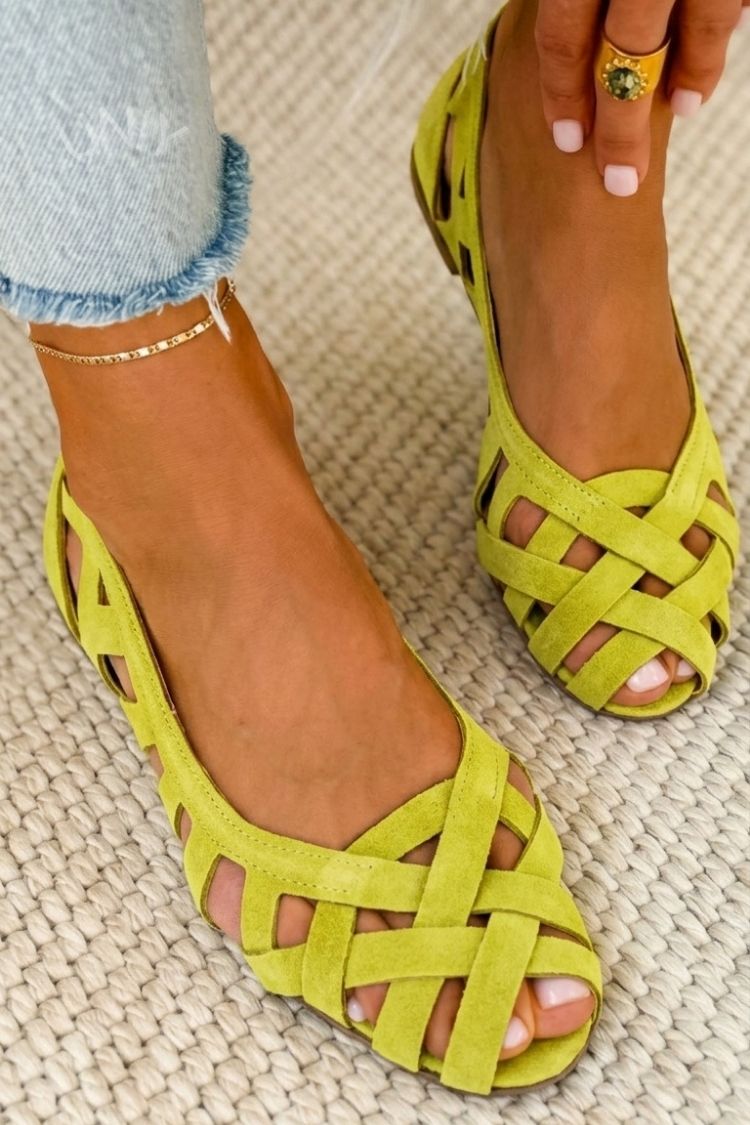 Venezia | Sandalias Planas Trenzadas de Colores