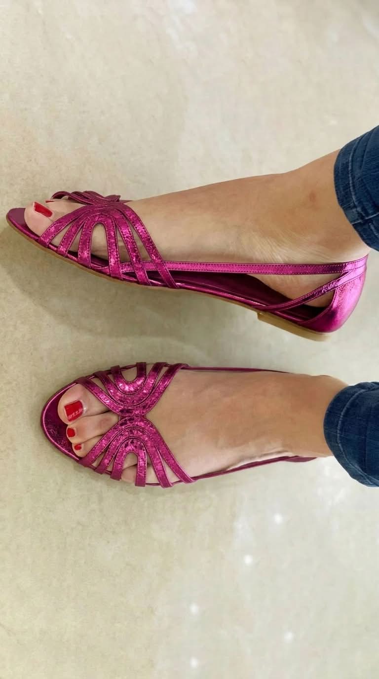 Solea | Sandalias Doradas Elegantes Punta Abierta