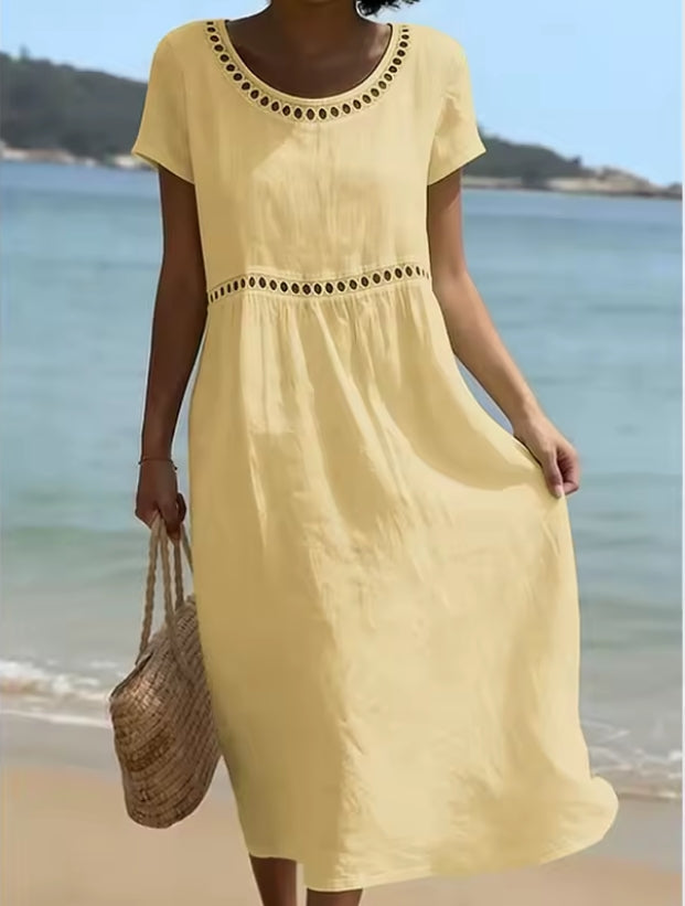 Karina I Vestido largo bordado