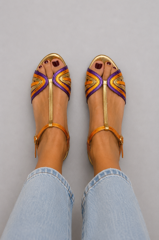 Viviana | Sandalias Multicolor con Correa